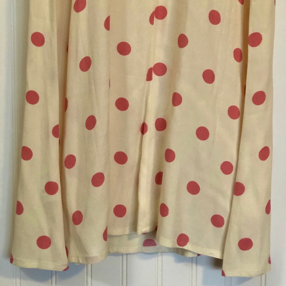REFORMATION Jade Dot Tie Shoulder Dress - Picture 5 of 8
